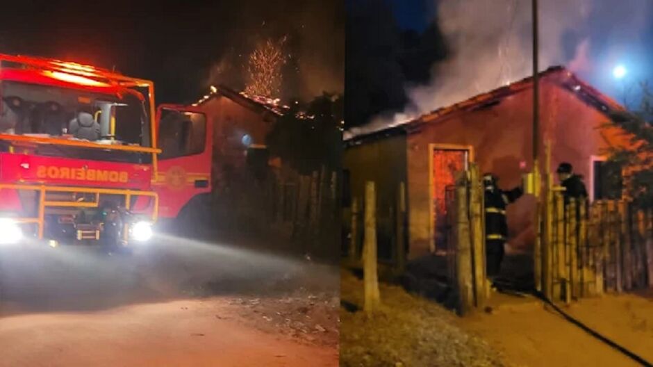 Bombeiros foram acionados para conter as chamas