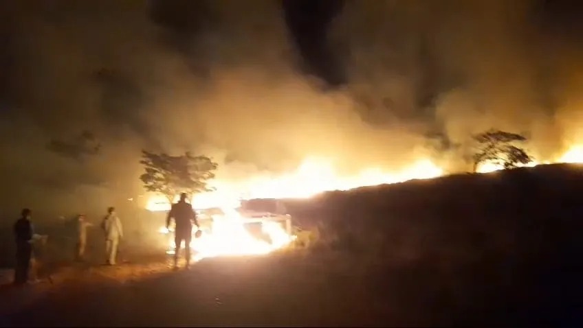 Incêndio devasta fazenda e nuvem de fumaça toma conta de Bataguassu (vídeo)
