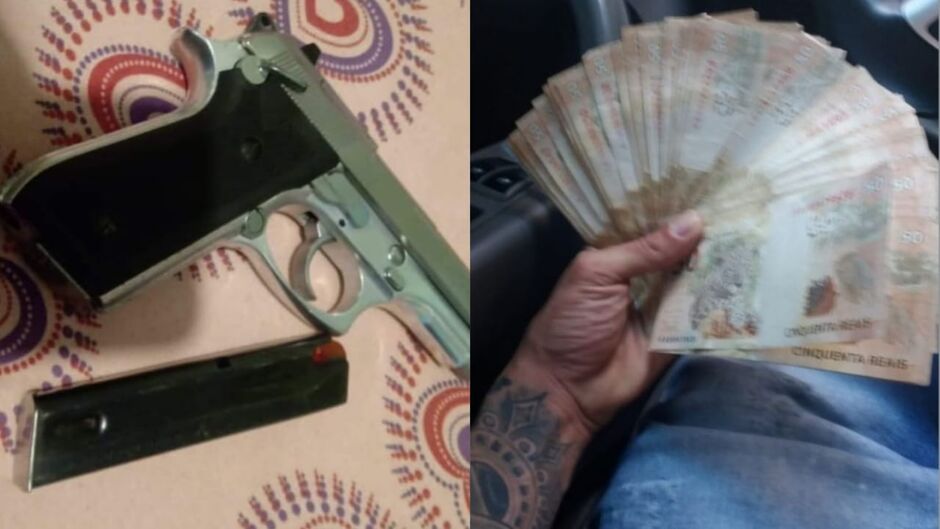 Ladrão morto em confronto com a polícia ostentava arma e dinheiro nas redes sociais