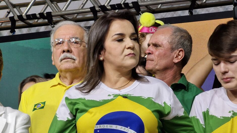 Adriane Lopes durante lançamento da pré-candidatura 