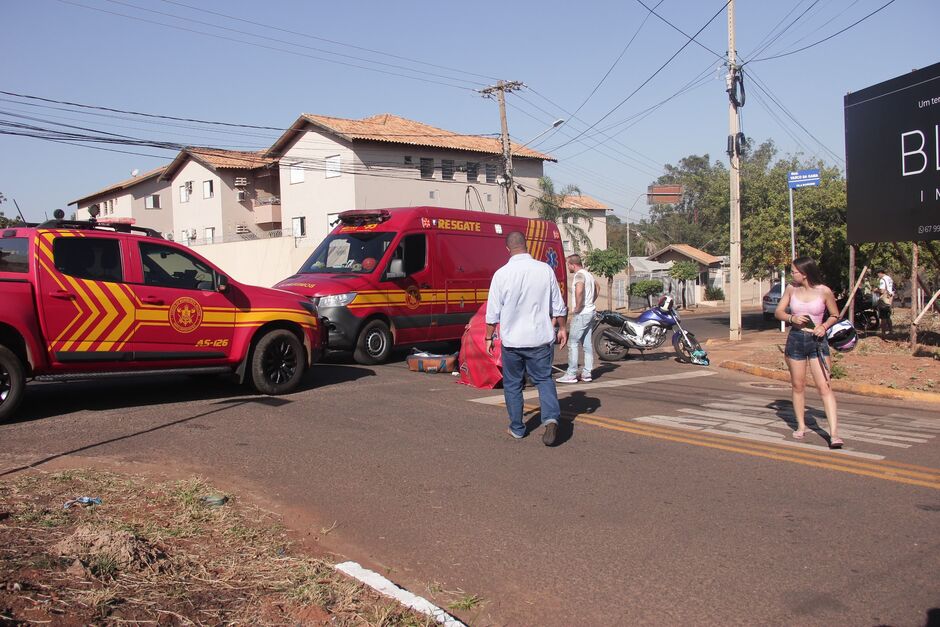 Acidente mobilizou viaturas dos Bombeiros