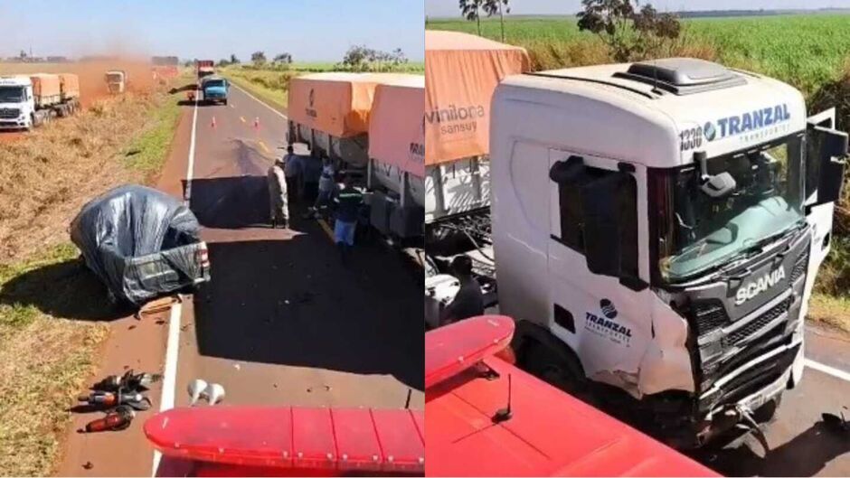 Colisão frontal aconteceu no trecho entre Dourados e Laguna Carapã