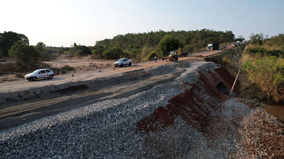 Obras seguem em ritmo acelerado na rodovia