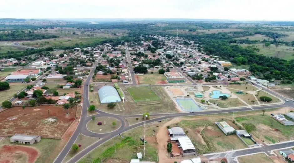 Vista aérea da cidade de Figueirão