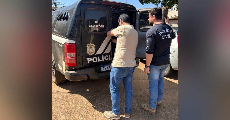 Momento das prisão dos suspeitos