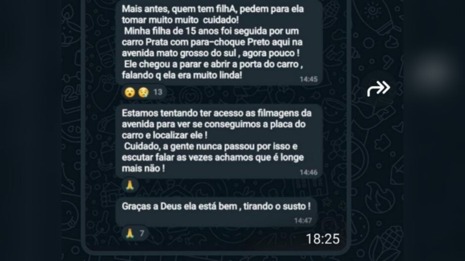 Mensagem que viralizou nas redes sociais