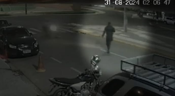 Segurança foi atropelado por motociclista bêbado 