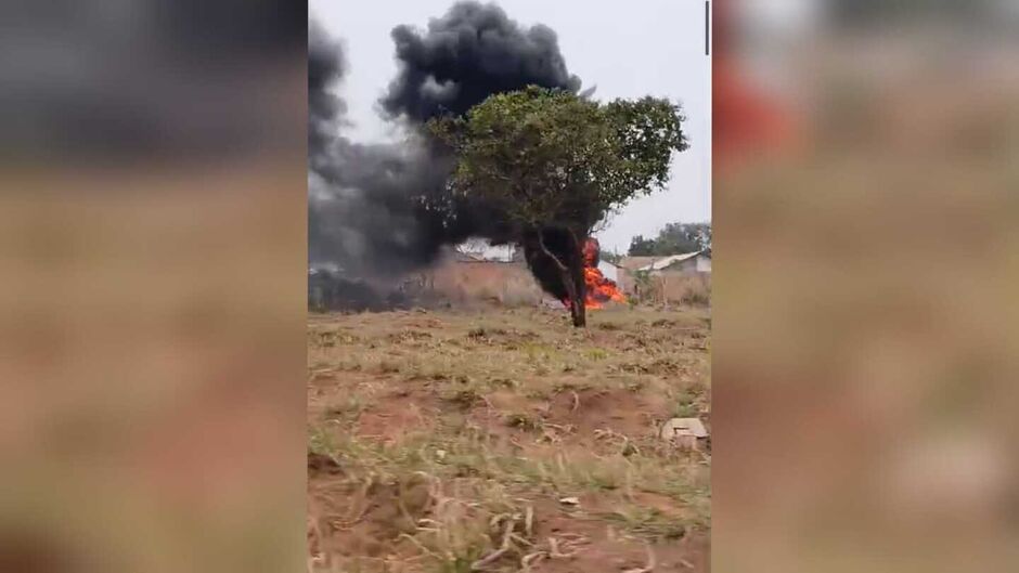 Fumaça negra se formou pela região