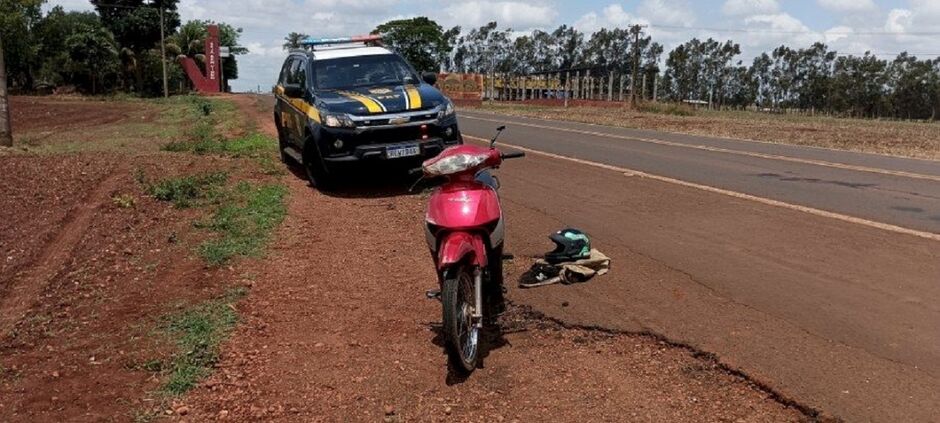 Motociclista foi socorrido