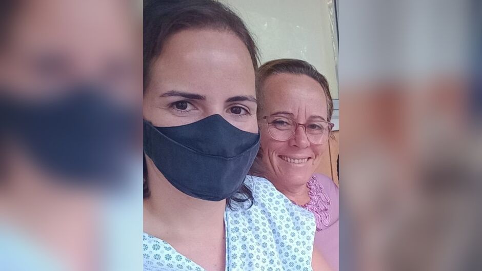 A luta conta com o apoio da mãe, Cleide