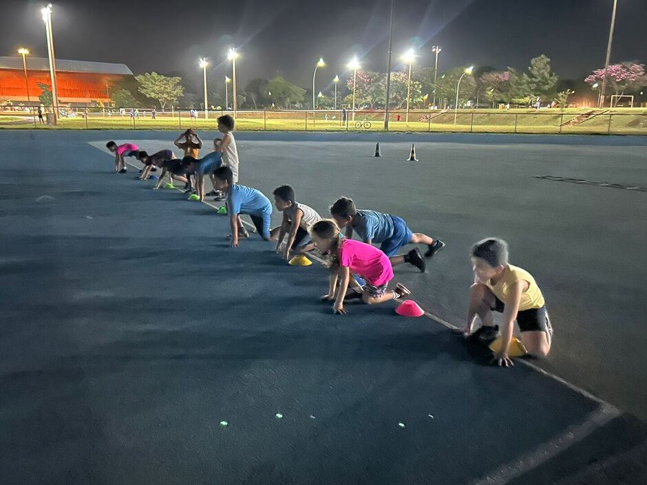 Cristiane e seus treinandos