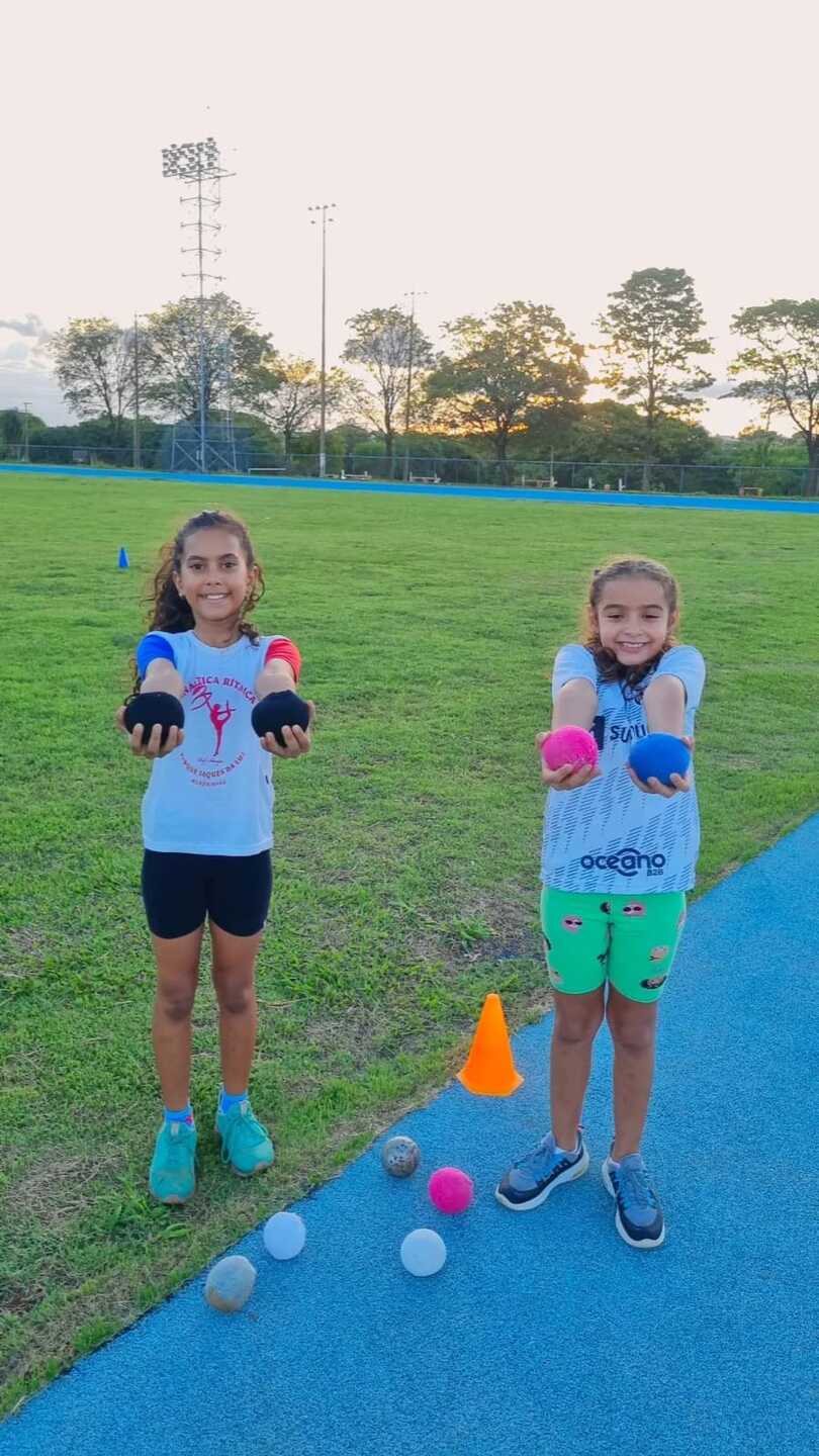 Cristiane e seus treinandos