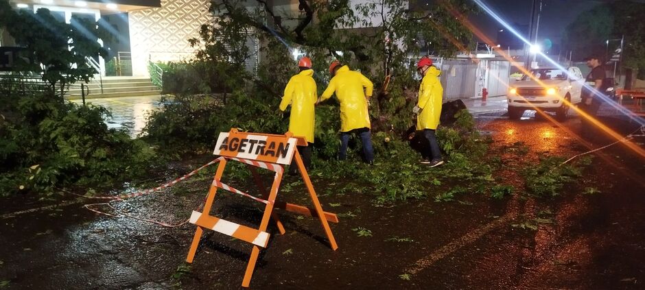 Equipes da prefeitura em trabalho pela cidade