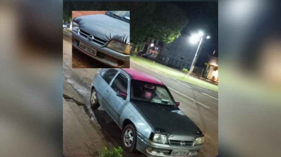 Veículo roubado no bairro Guanandi