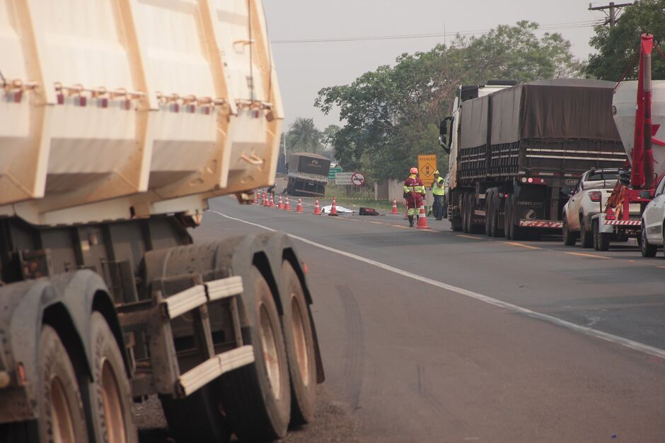 Motociclista morreu em tentativa de ultrapassagem