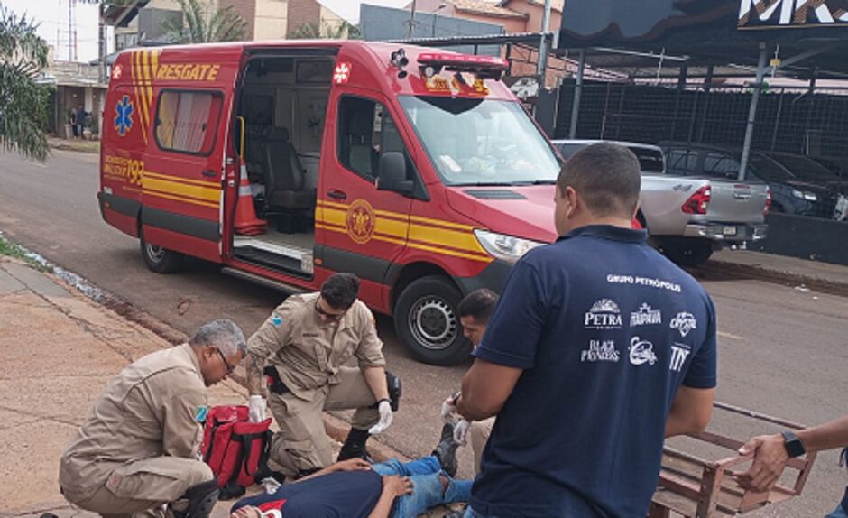 Acidente ocorreu na Rua Azulão, na Nhanhá 