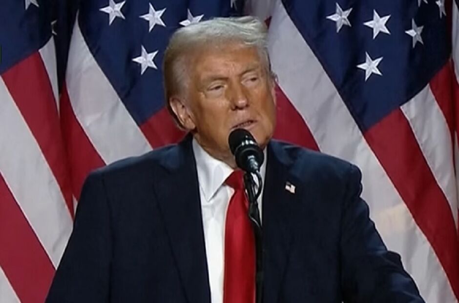 Trump em discurso hoje