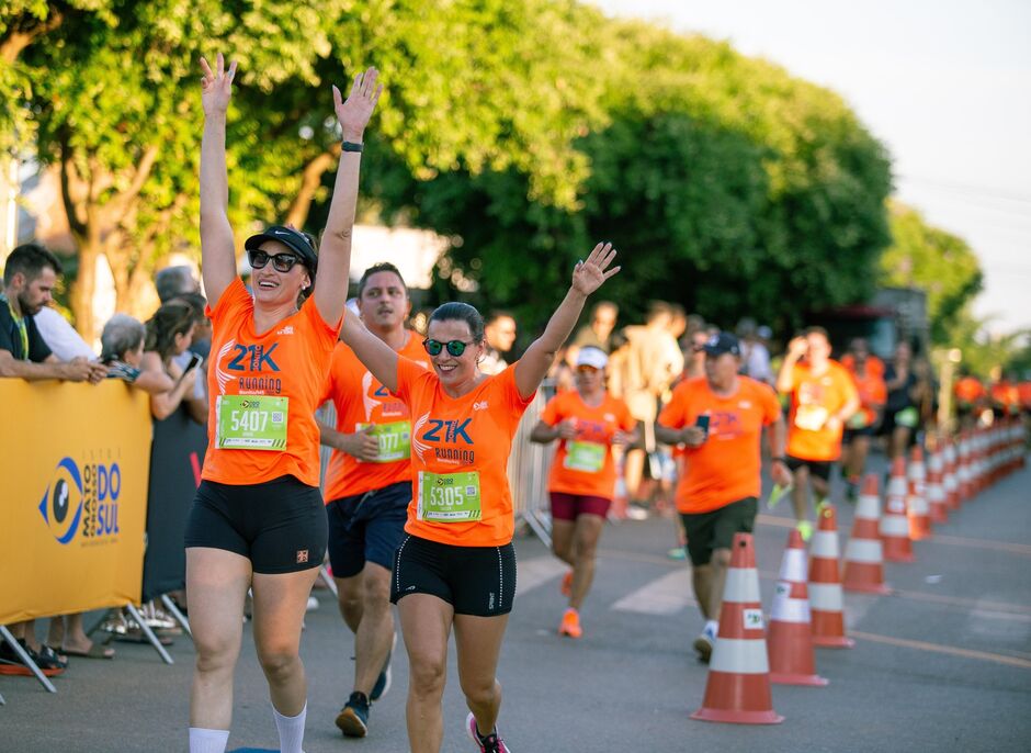 A energia da chegada na Bonito 21K