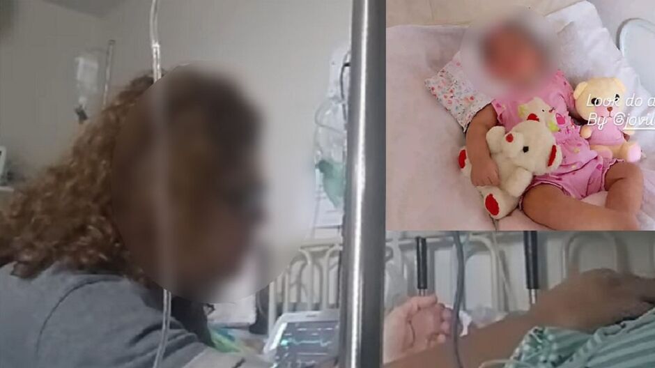 Amor de vó ajuda luta pela vida da bebê 