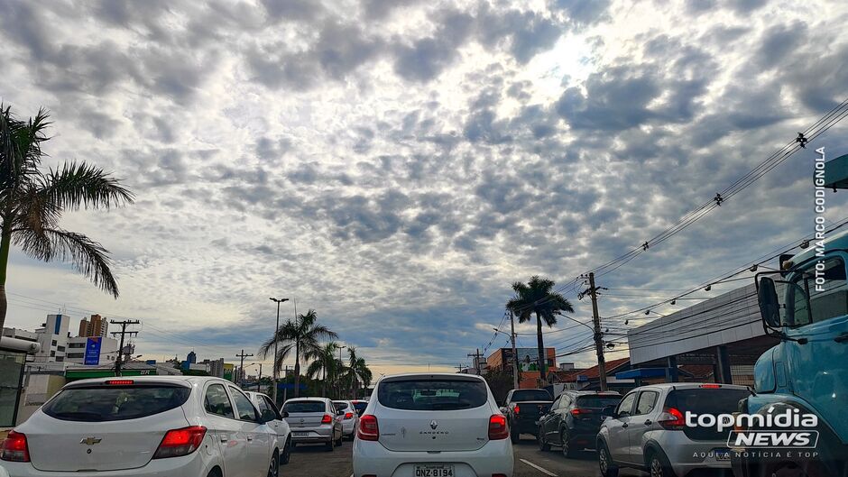 Tempo amanheceu nublado em Campo Grande