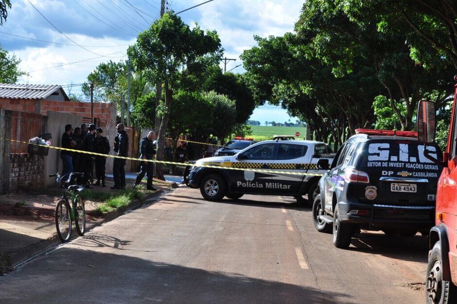 Local onde aconteceu o confronto em Chapadão do Sul