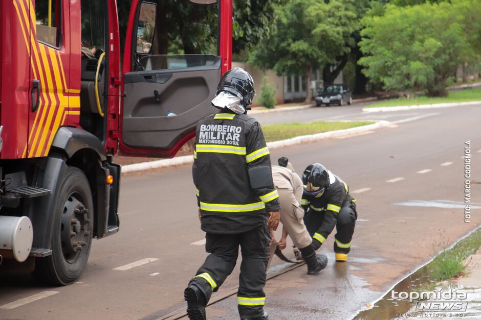 Vazamento de gás causa incêndio em oficina mecânica no Bairro Universitário