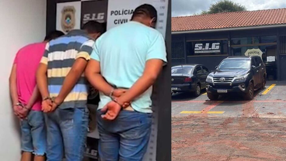 Quadrilha presa em Dourados é faz parte de facção especialista em furto de veículos 