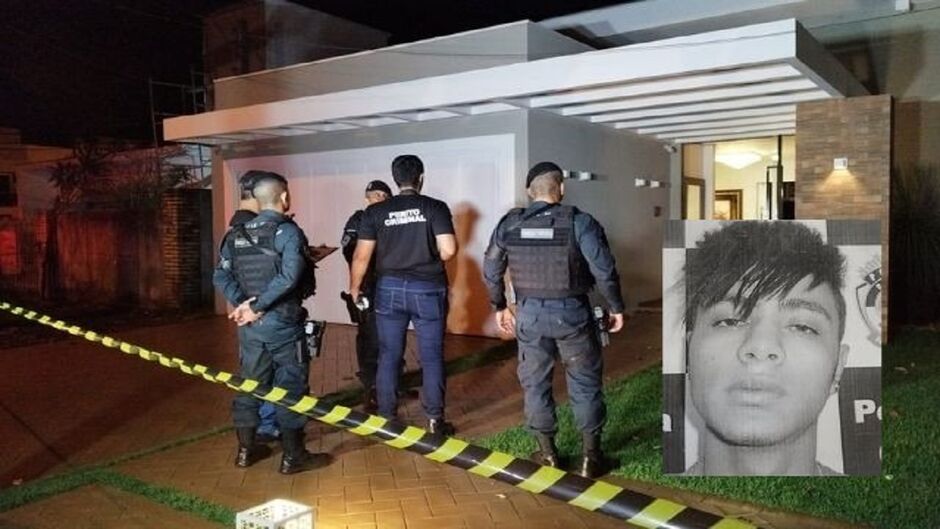 Polícia Militar no local no dia do crime. Um dos bandidos morreu em confronto