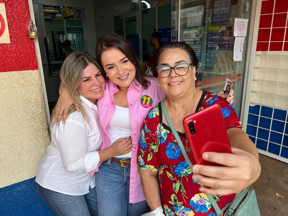 Adriane vice Camila, durante a campanha eleitoral