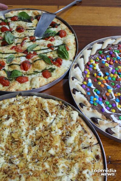 Pizzas são leves e saborosas