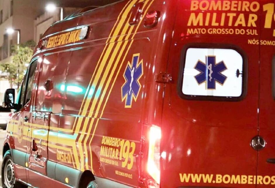 Vítima foi encaminhada para a Santa Casa