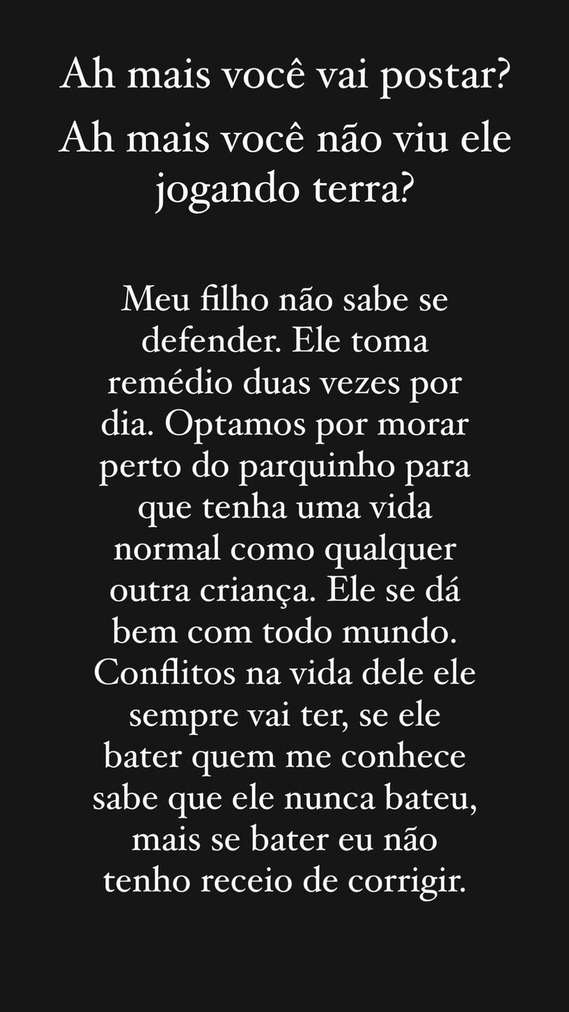 Mãe está revoltada com falta de sensibilidade 