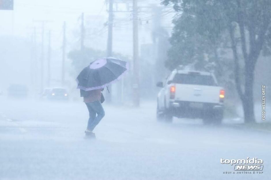 Alerta é de chuvas intensas para todo o estado