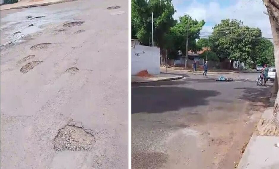 Buracos em ruas tem provocado diversos acidentes