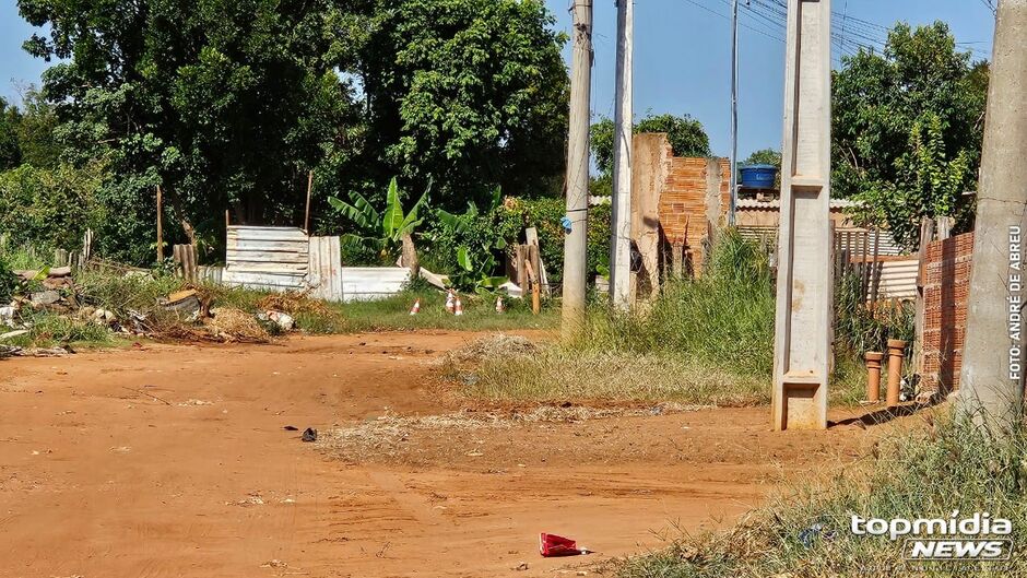 Local onde aconteceu a batida após a perseguição