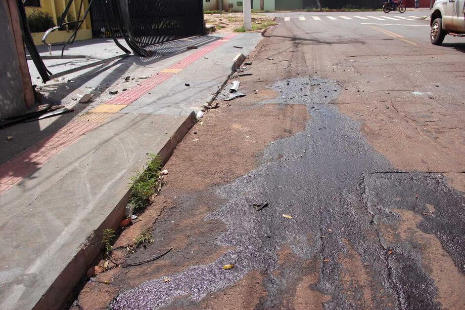 Acidente ocorreu na Rua do Aquário 