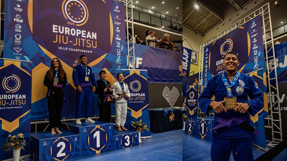 Do Aero Rancho, Barbara Pinheiro vence campeonato e se torna campeã europeia de jiu-jitsu