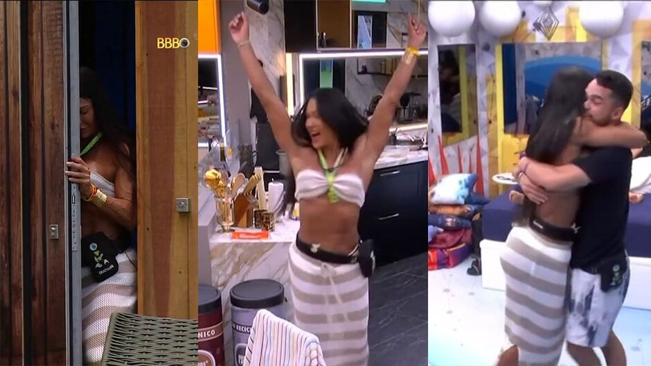 Volta de Gracyanne a casa do BBB 25 coloca todos os participantes no "Ta Com Nada" 