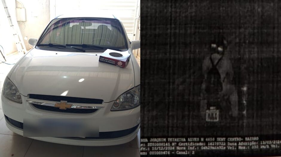 Jovem campo-grandense dona de carro recebe multa por moto em Dourados 