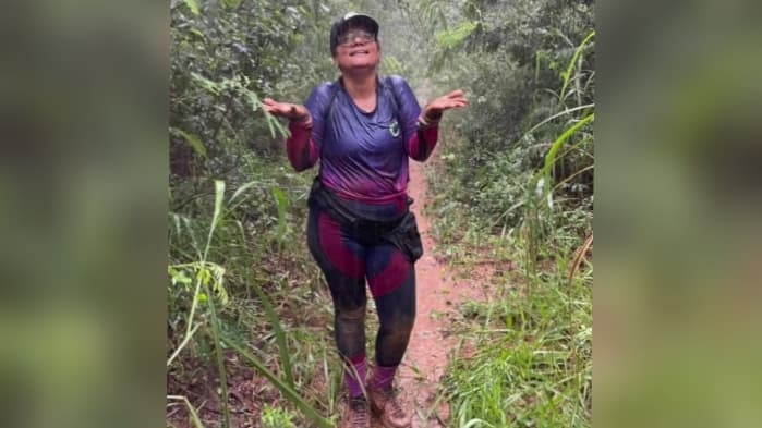 Nadia adorava fazer trilhas