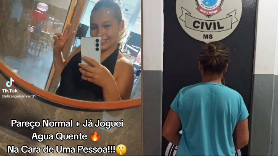 Mulher que jogou água fervente em ex faz vídeo debochando de crime antes de ser presa