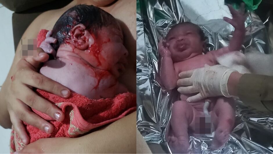 Ravi veio ao mundo pelas mãos do pai Tayan Mattos