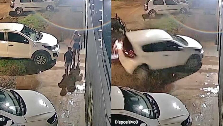 Mulher é presa depois de roubar picape e bater em muro no Jardim Centro Oeste 