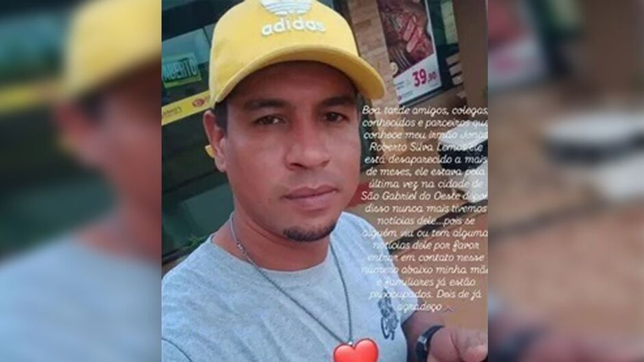 Jonas Roberto Silva Lemos desaparecido