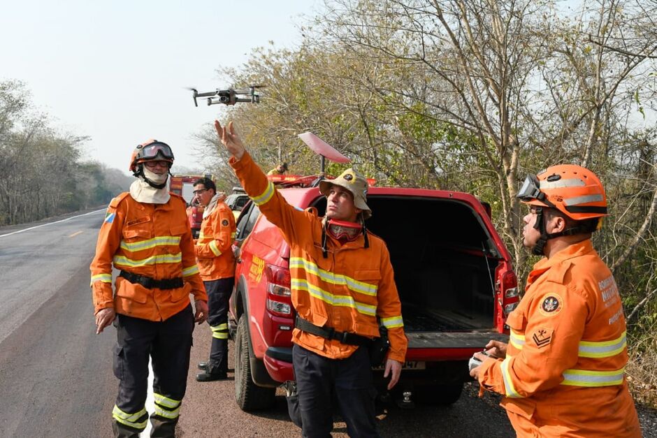 Treinamento com drones é uma das ações do Governo 