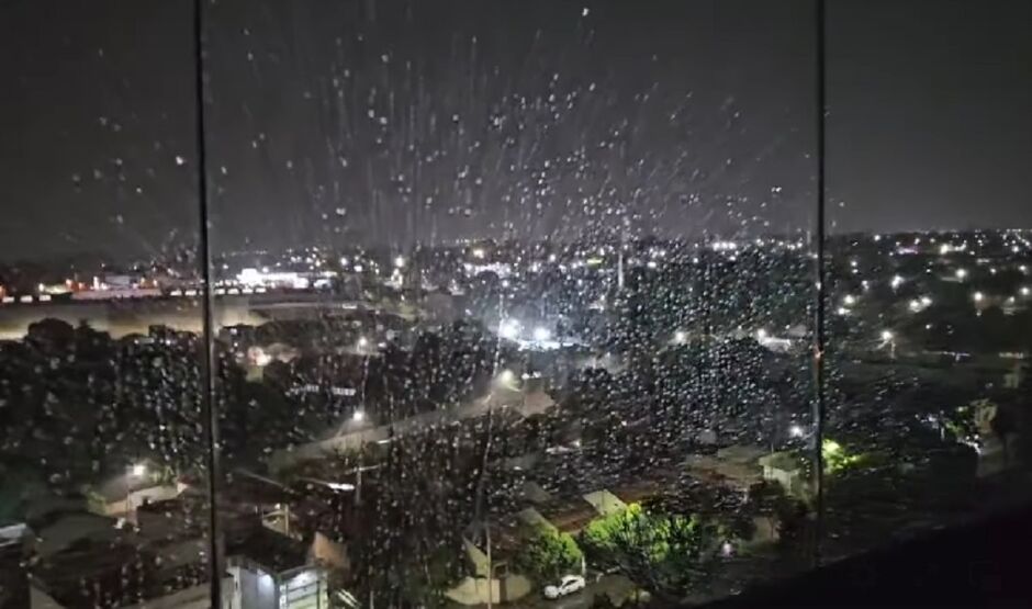 Chuva no Centro de Campo Grande