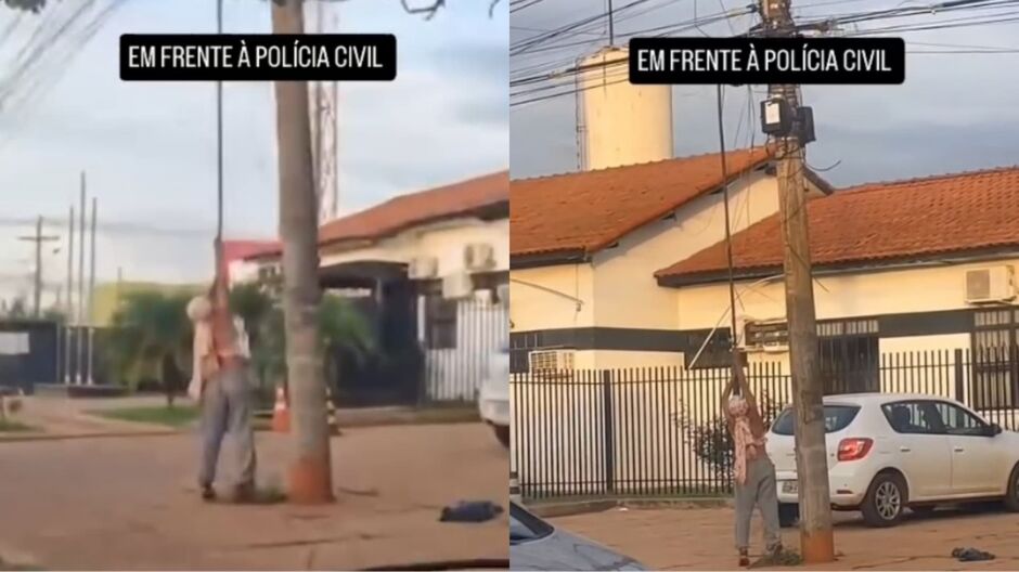 Mulher foi flagrada por testemunhas