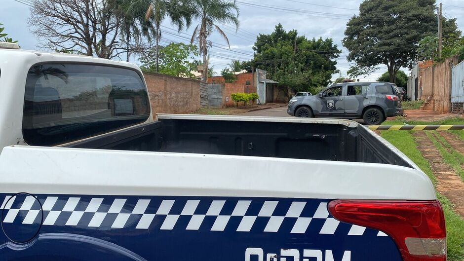 Movimentação policial após o fato na Vila Marli