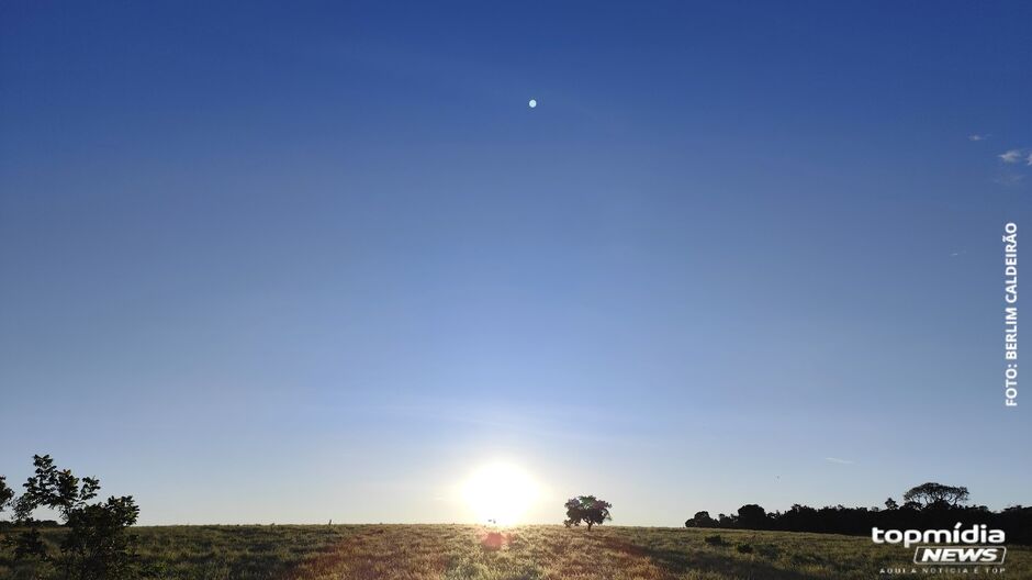 São previstas temperaturas máximas entre 35°C e  37°C e baixos valores de umidade relativa do ar entre 20 a 40%