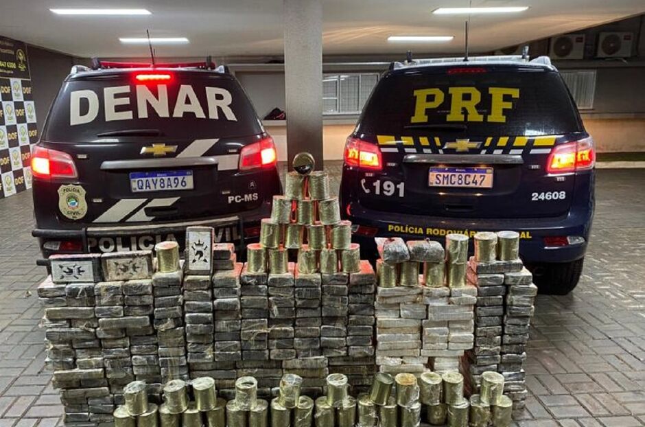 Carreta foi abordada na MS-162